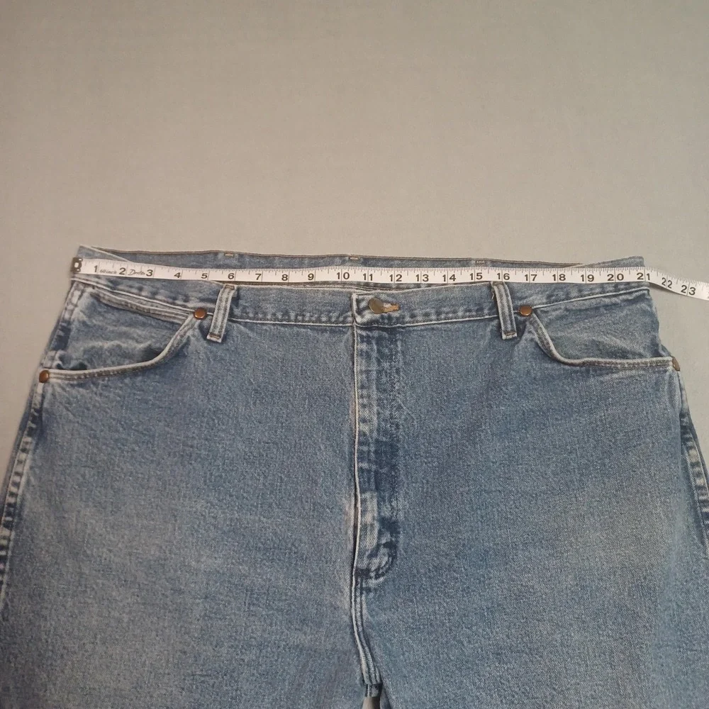 Wrangler Mens 13MWZGK‎ Cowboy Cut Original Fit Jeans Blue Denim 42x30 High Rise